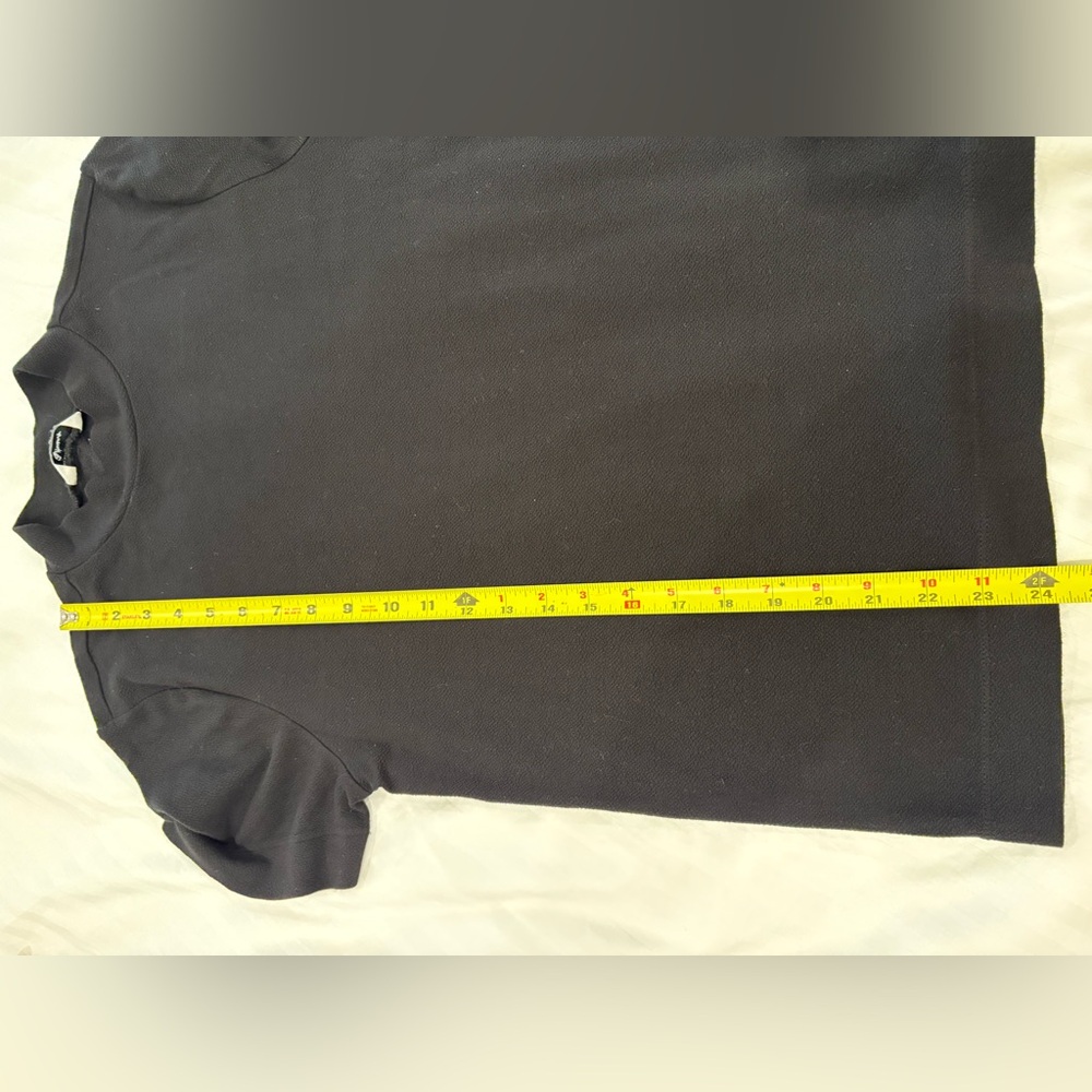 Reitmans Black Short Sleeve High Neck Tee Size XL - Picture 6 of 8